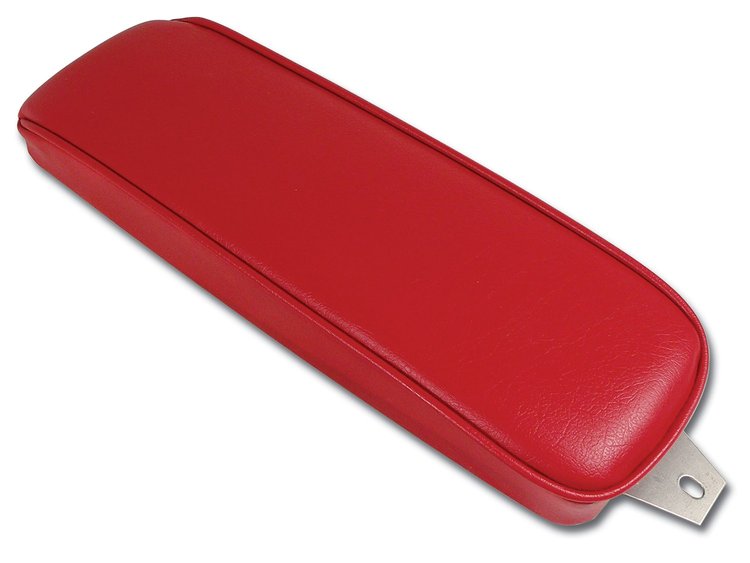 424335 Center Armrest, 1963-1964 Chevy Corvette, Red Vinyl