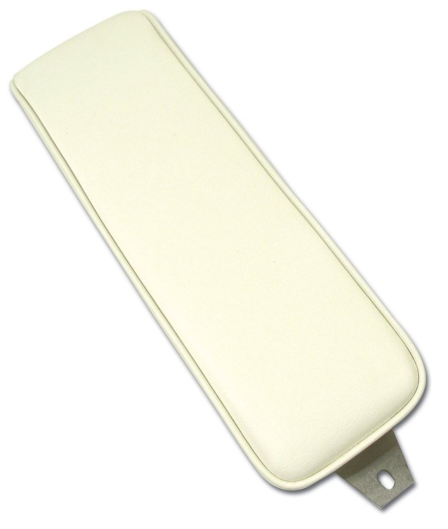424365 Center Armrest, 1964-1964 Chevy Corvette, White Vinyl