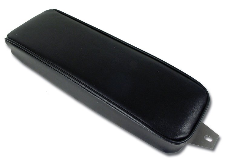 424420 Center Armrest, 1965-1966 Chevy Corvette, Black, Vinyl
