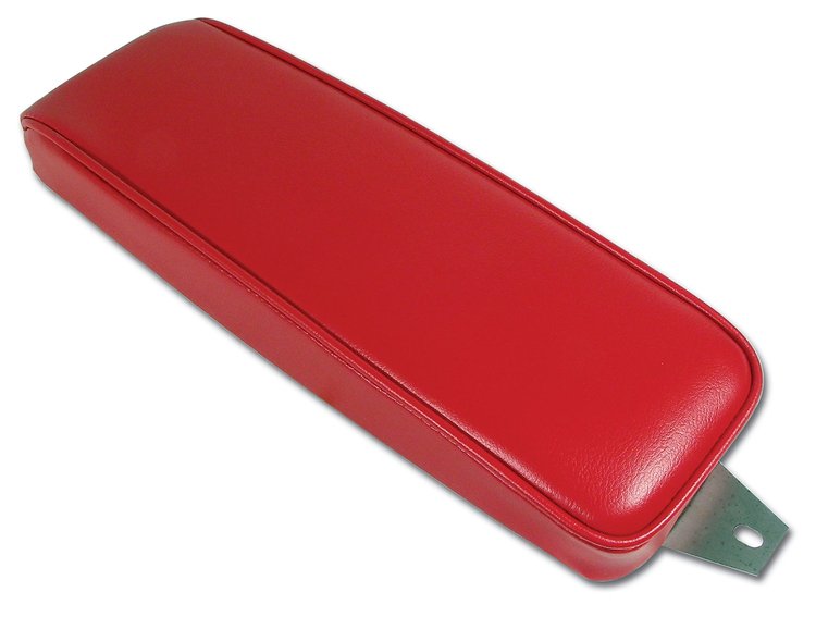 424430 Center Armrest, 1965-1966 Chevy Corvette, Red Vinyl