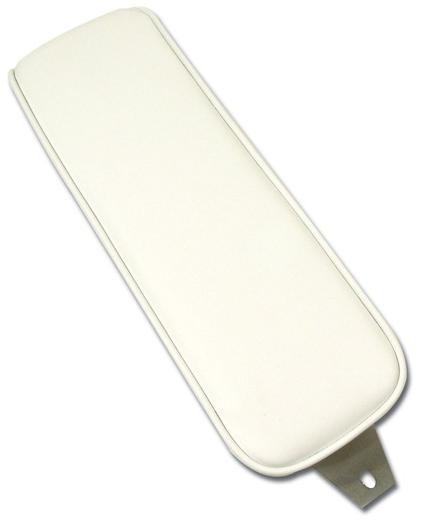 424465 Center Armrest, 1965-1966 Chevy Corvette, White Vinyl