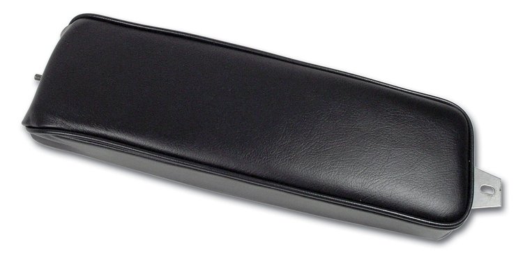 424520 Center Armrest, 1963-1966 Chevy Corvette, Black, Leather