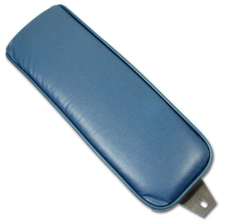 424540 Center Armrest, 1965-1966 Chevy Corvette, Bright Blue Leather