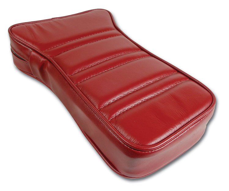 424934 Reproduction Center Armrest, 1976-1976 Chevy Corvette, Firethorn Leather W/Vinyl