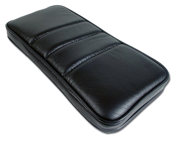 425120 Center Armrest, 1984-1989 Chevy Corvette, Black, Leather