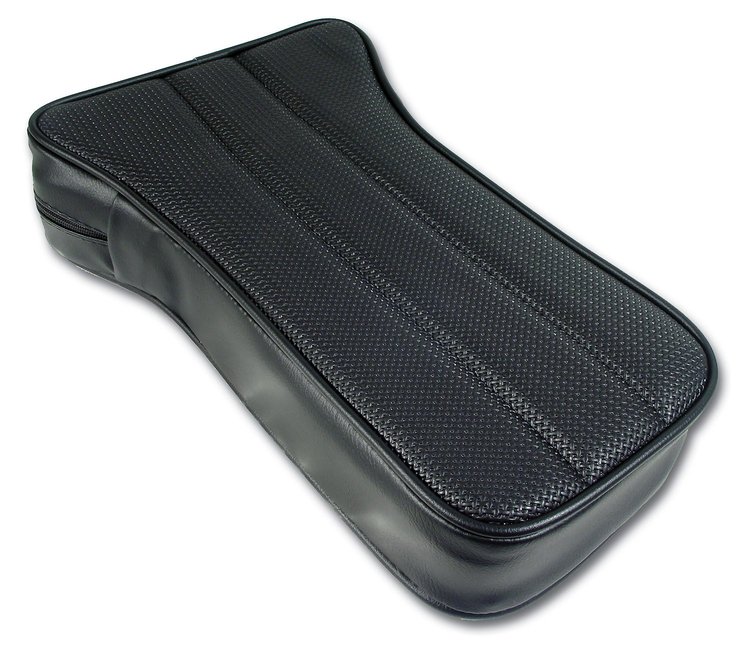 425320 Reproduction Center Armrest, 1968-1968 Chevy Corvette, Black Vinyl