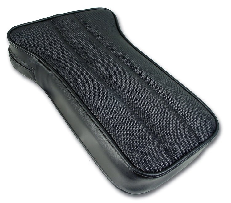 425420 Reproduction Center Armrest, 1969-1975 Chevy Corvette, Black Vinyl