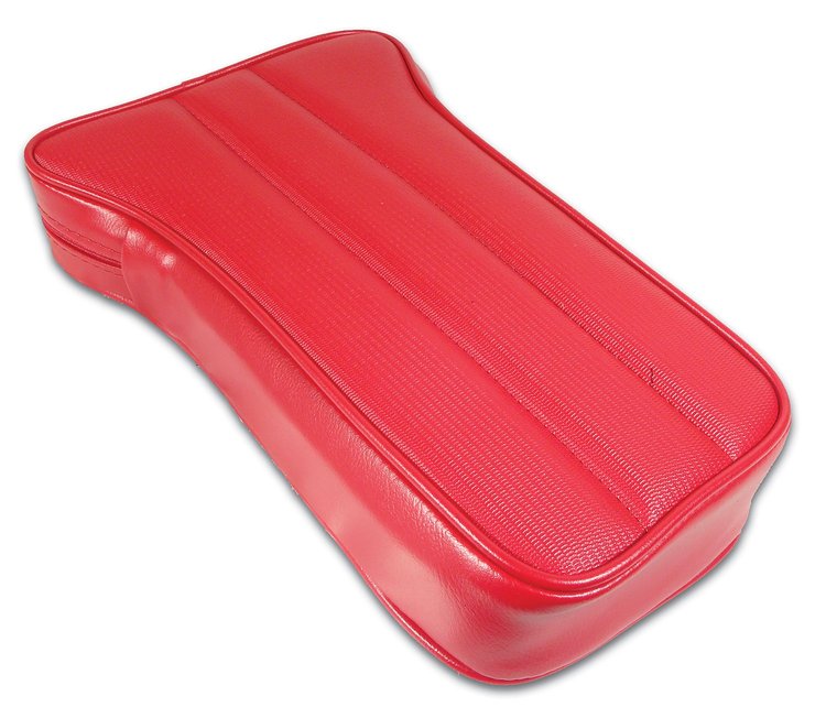 425430 Reproduction Center Armrest, 1969-1972 Chevy Corvette, Red Vinyl