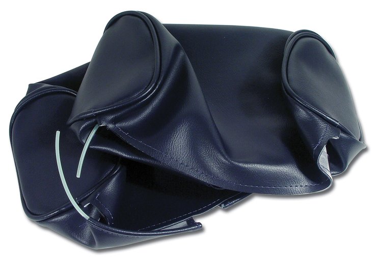 425544 Headrest Covers, 1966-1966 Chevy Corvette, Dark Blue Vinyl