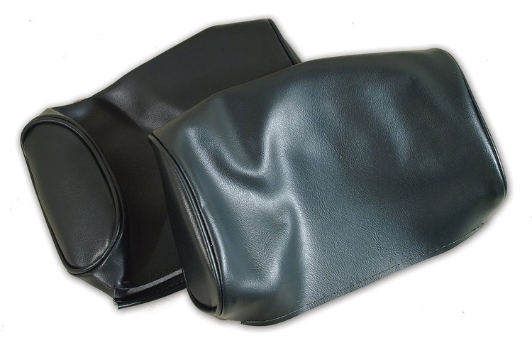 425614 Headrest Covers, 1967-1967 Chevy Corvette, Green Vinyl