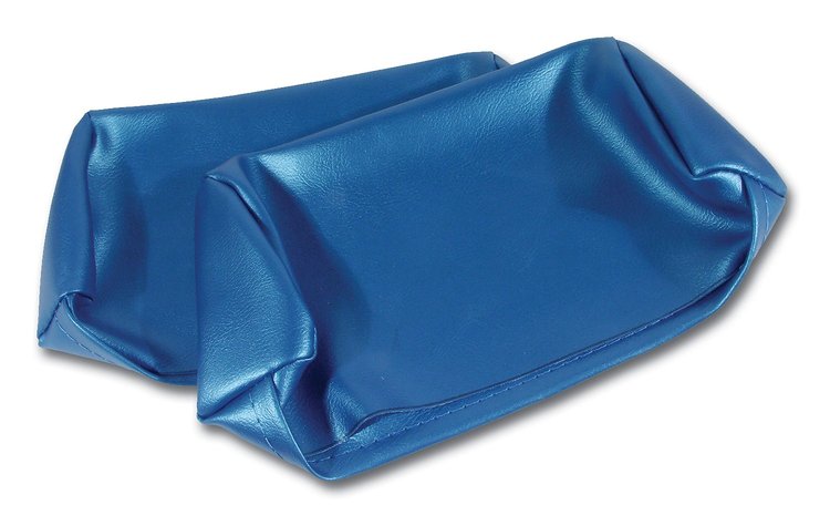 425741 Headrest Covers, 1968-1969 Chevy Corvette, Bright Blue Vinyl