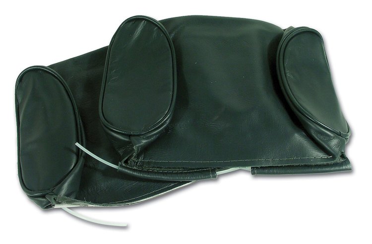 425914 Headrest Covers, 1967-1967 Chevy Corvette, Green Leather