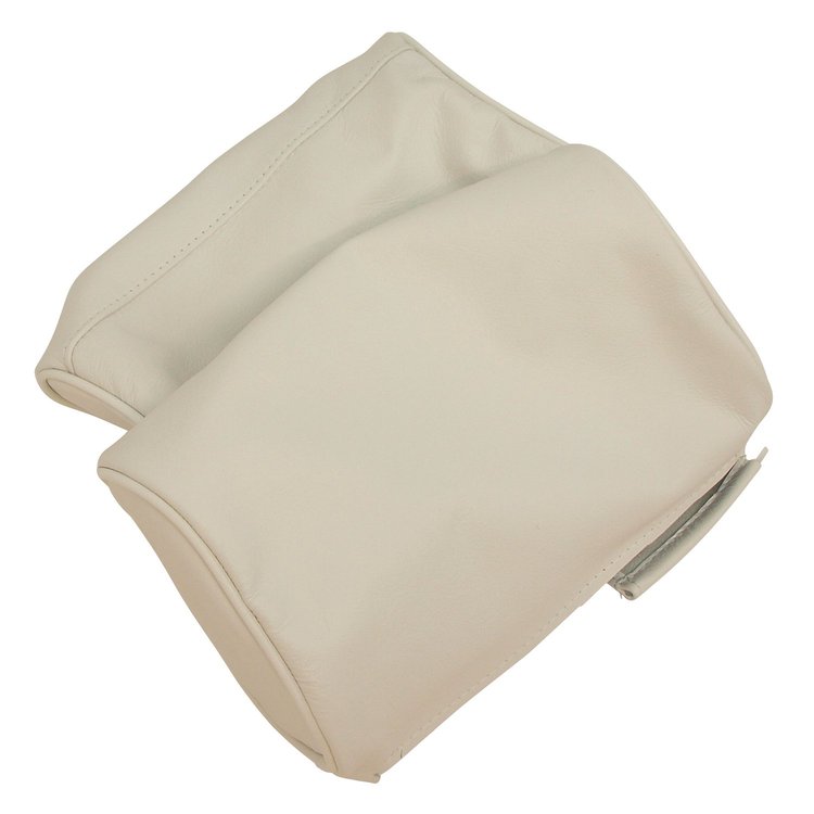 425965 Headrest Covers, 1967-1967 Chevy Corvette, White Leather