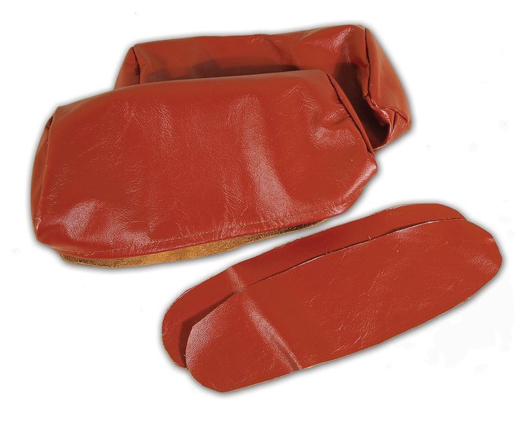 426038 Headrest Covers, 1968-1968 Chevy Corvette, Dark Orange Leather