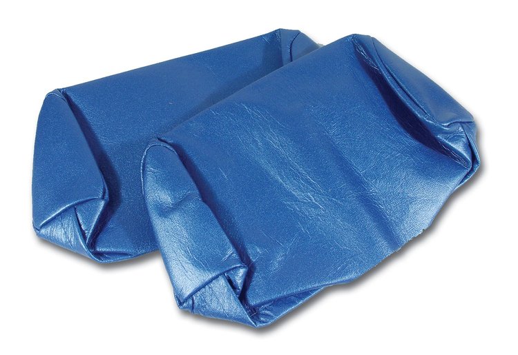 426041 Headrest Covers, 1968-1969 Chevy Corvette, Bright Blue Leather