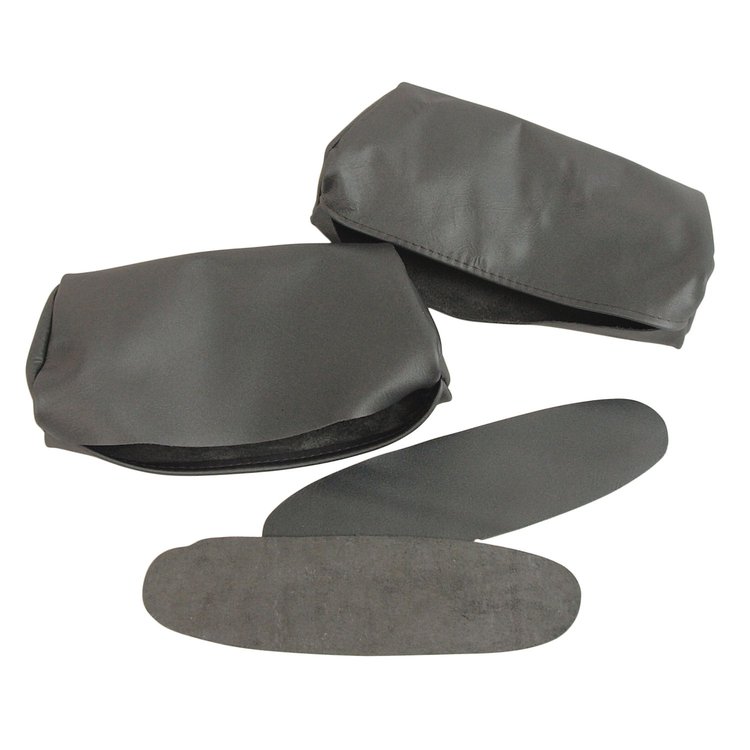 426063 Headrest Covers, 1968-1969 Chevy Corvette, Gunmetal Leather