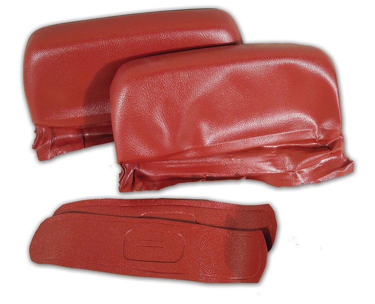 426138 Headrest Covers, 1968-1968 Chevy Corvette, Dark Orange ABS