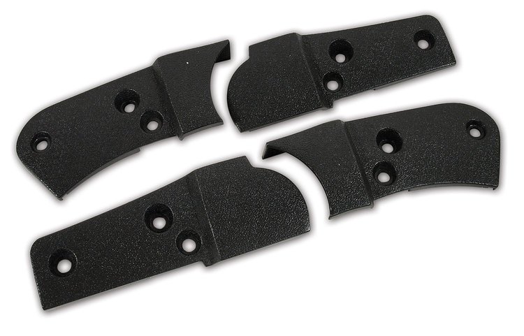426821 Reproduction Seat Hinge Cover Set, 1982-1982 Chevy Corvette, 4pc, Charcoal