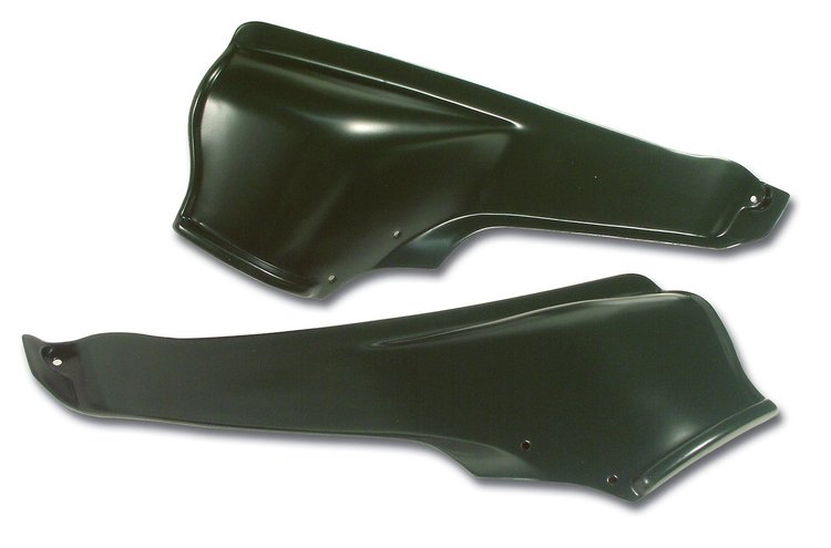 426914 Interior Rear Quarter Panels, 1965-1967 Chevy Corvette, Green Convertible