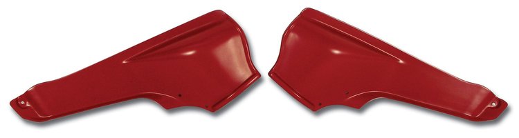 426935 Interior Rear Quarter Panels, 1963-1964 Chevy Corvette, Red Convertible