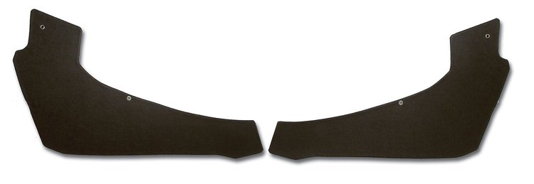 427020 Interior Rear Quarter Panels, 1963-1963 Chevy Corvette, Black, Coupe