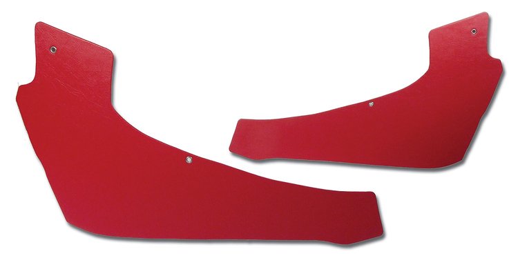 427035 Interior Rear Quarter Panels, 1963-1963 Chevy Corvette, Red Coupe
