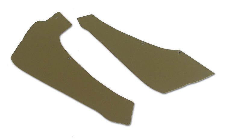 427252 Interior Rear Quarter Panels, 1965-1965 Chevy Corvette, Saddle Coupe W/Power Vent
