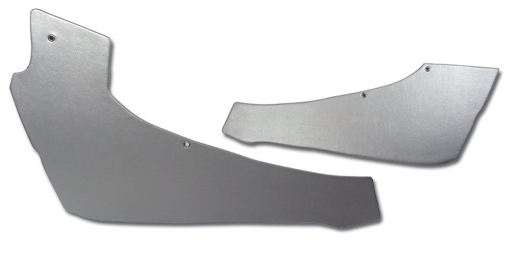 427261 Interior Rear Quarter Panels, 1965-1965 Chevy Corvette, Silver Coupe W/Power Vent