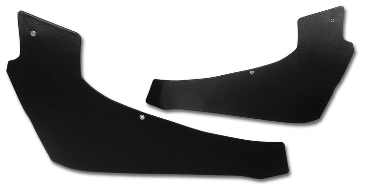 427320 Interior Rear Quarter Panels, 1966-1967 Chevy Corvette, Black, Coupe