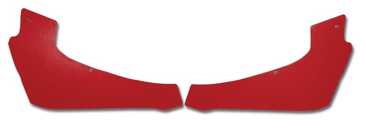 427330 Interior Rear Quarter Panels, 1966-1967 Chevy Corvette, Red Coupe