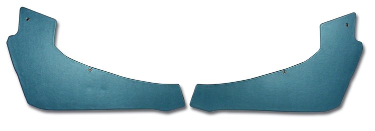 427340 Interior Rear Quarter Panels, 1966-1967 Chevy Corvette, Bright Blue Coupe