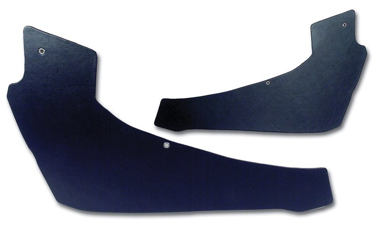 427344 Interior Rear Quarter Panels, 1966-1966 Chevy Corvette, Dark Blue Coupe
