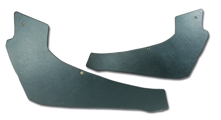 427349 Interior Rear Quarter Panels, 1967-1967 Chevy Corvette, Teal Coupe
