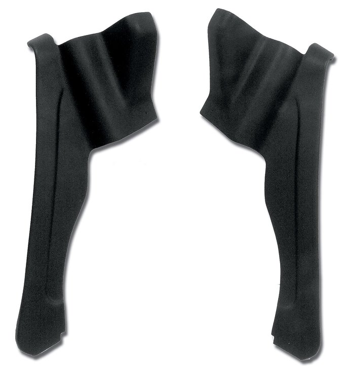 427420 Interior Rear Quarter Panels, 1968-1969 Chevy Corvette, Black, Convertible