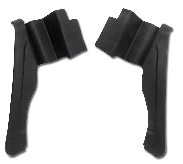 427520 Interior Rear Quarter Panels, 1970-1975 Chevy Corvette, Black, Convertible