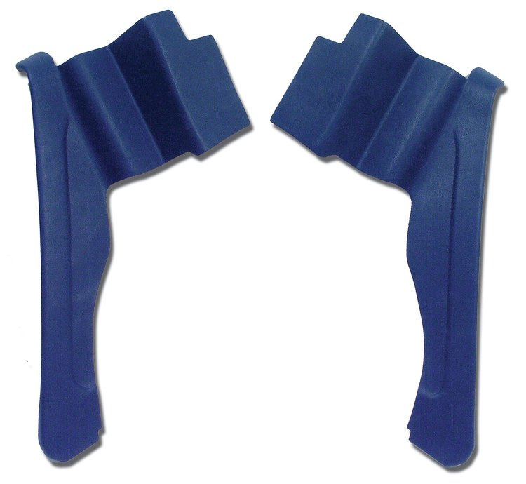 427547 Interior Rear Quarter Panels, 1971-1972 Chevy Corvette, Royal Blue Convertible
