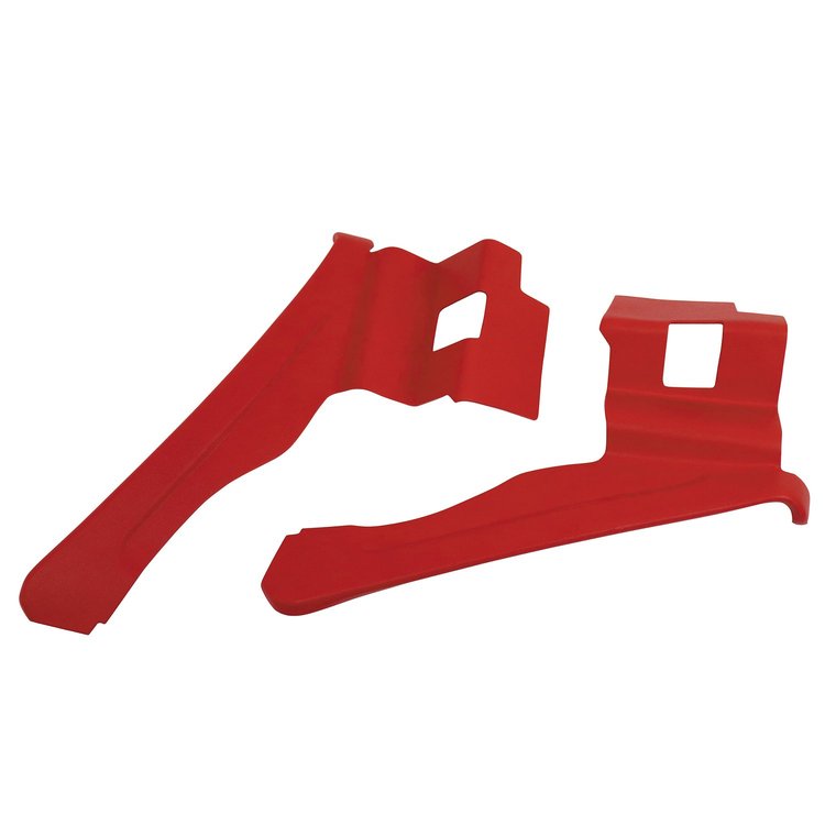 427630 Interior Rear Quarter Panels, 1970-1972 Chevy Corvette, Red Convertible W/Shoulder Harness