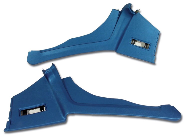 427841 Interior Rear Quarter Panels, 1968-1968 Chevy Corvette, Bright Blue Coupe