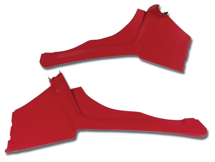 427930 Interior Rear Quarter Panels, 1969-1972 Chevy Corvette, Red Coupe