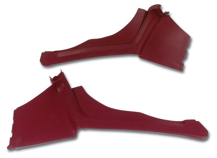 427931 Interior Rear Quarter Panels, 1973-1973 Chevy Corvette, Oxblood Coupe