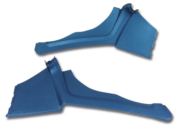 427941 Interior Rear Quarter Panels, 1969-1970 Chevy Corvette, Bright Blue Coupe