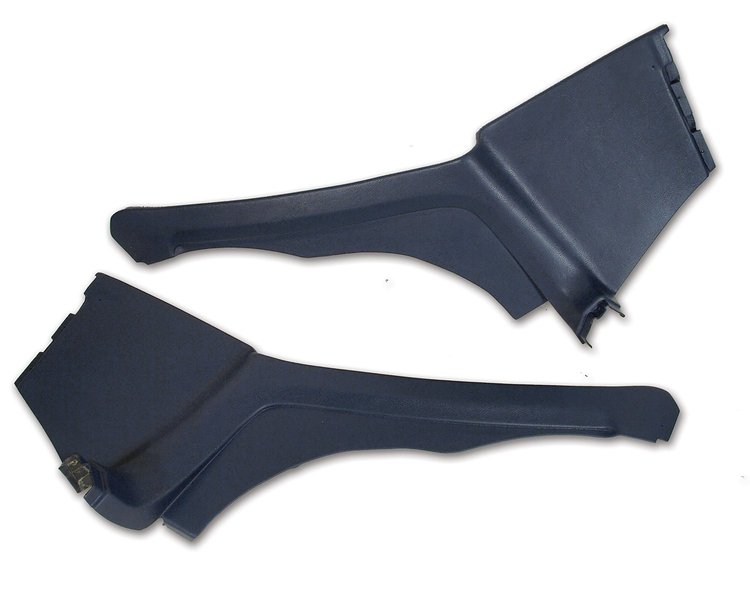 427943 Interior Rear Quarter Panels, 1973-1973 Chevy Corvette, Dark Blue Coupe