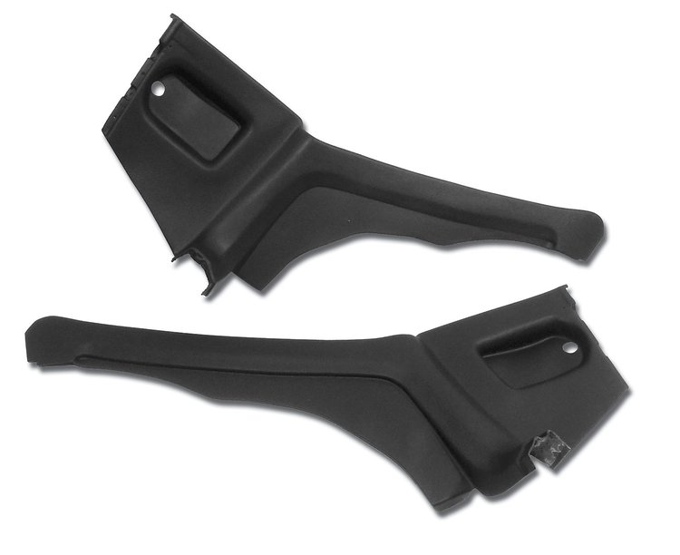 428020 Interior Rear Quarter Panels, 1974-1977 Chevy Corvette, Black, Coupe