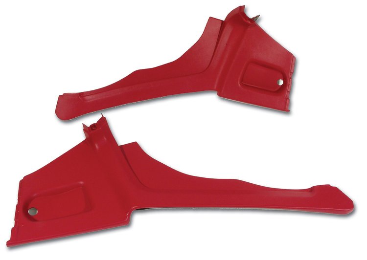 428024 Interior Rear Quarter Panels, 1977-1977 Chevy Corvette, Red Coupe