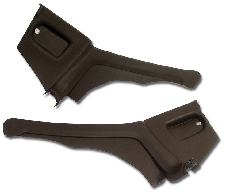 428055 Interior Rear Quarter Panels, 1976-1977 Chevy Corvette, Dark Brown Coupe