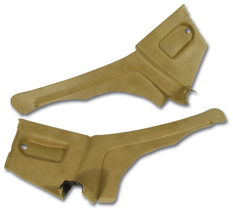 428057 Interior Rear Quarter Panels, 1976-1977 Chevy Corvette, Buckskin Coupe