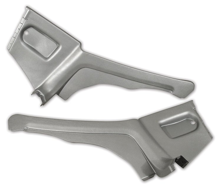 428061 Interior Rear Quarter Panels, 1974-1975 Chevy Corvette, Silver Coupe