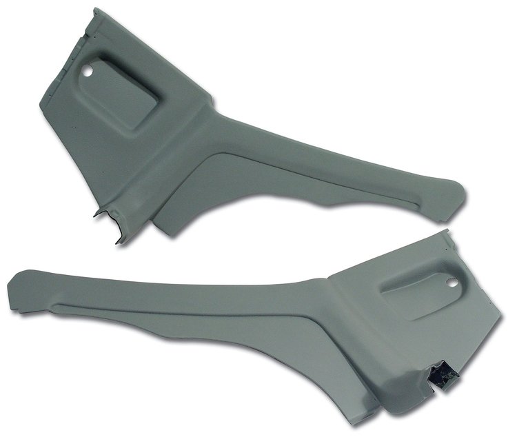 428067 Interior Rear Quarter Panels, 1976-1977 Chevy Corvette, Smoke Coupe