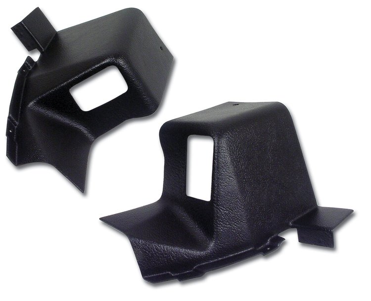 428128 Interior Rear Quarter Panel Extensions, 1968-1968 Chevy Corvette, Tobacco Coupe