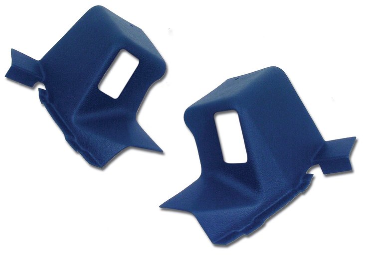 428147 Interior Rear Quarter Panel Extensions, 1971-1972 Chevy Corvette, Royal Blue Coupe